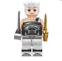 Polnareff JoJo's Bizarre Adventure Cartoon Anime Minifigure Block Toys