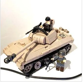 German Panzer Military Tank WW2 Army with 2 Minifigure Block Toys