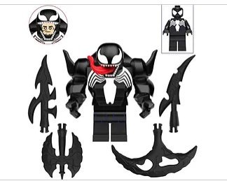 Venom Deluxe Marvel Comic classic Spider-Man Minifigure Block Toys