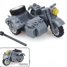 German WW2 Motorcycle Bike Minifigure Block Toys