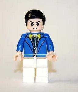 Blue Suit guy Minifigure Block Toys