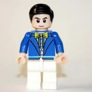 Blue Suit guy Minifigure Block Toys