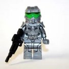 Halo Spartan Soldier Silver Video Game Minifigure Block Toys
