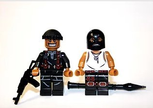 Gangster Terrorist Criminal Set Minifigure Block Toys