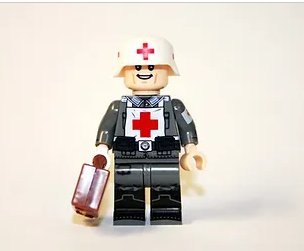 German Doctor Medic WW2 Army Minifigure Block Toys