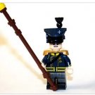Prussian Calvary Seargent Napoleonic War Waterloo Minifigure Block Toys