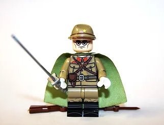 Japanese Army WW2 Officer Minifigure Block Toys