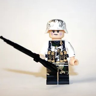 German WW2 Winter camo pants Solider Minifigure Block Toys
