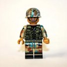Black African Soldier Minifigure Block Toys