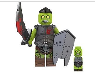 Uruk-Hai Orc Bloody sword green Warrior LOTR Lord of the Rings Hobbit Minifigure
