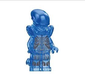 Purple Clear Alien Xenomorph Horror Movie Monster Minifigure Block Toys