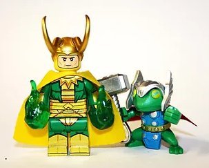 Classic Loki with Thor Frog Loki TV Show Minifigure Block Toys