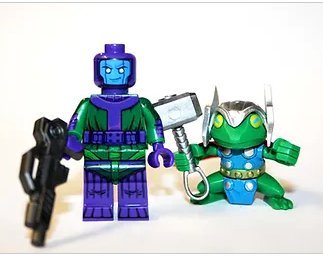 Kang the Conqueror with Thor Frog Loki TV Show Minifigure Block Toys