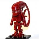 Alien Xenomorph Red Horror Movie Monster Minifigure Block Toys