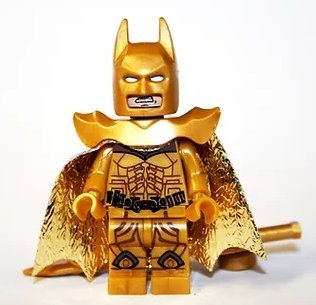 Batman Gold Comic Minifigure Block Toys