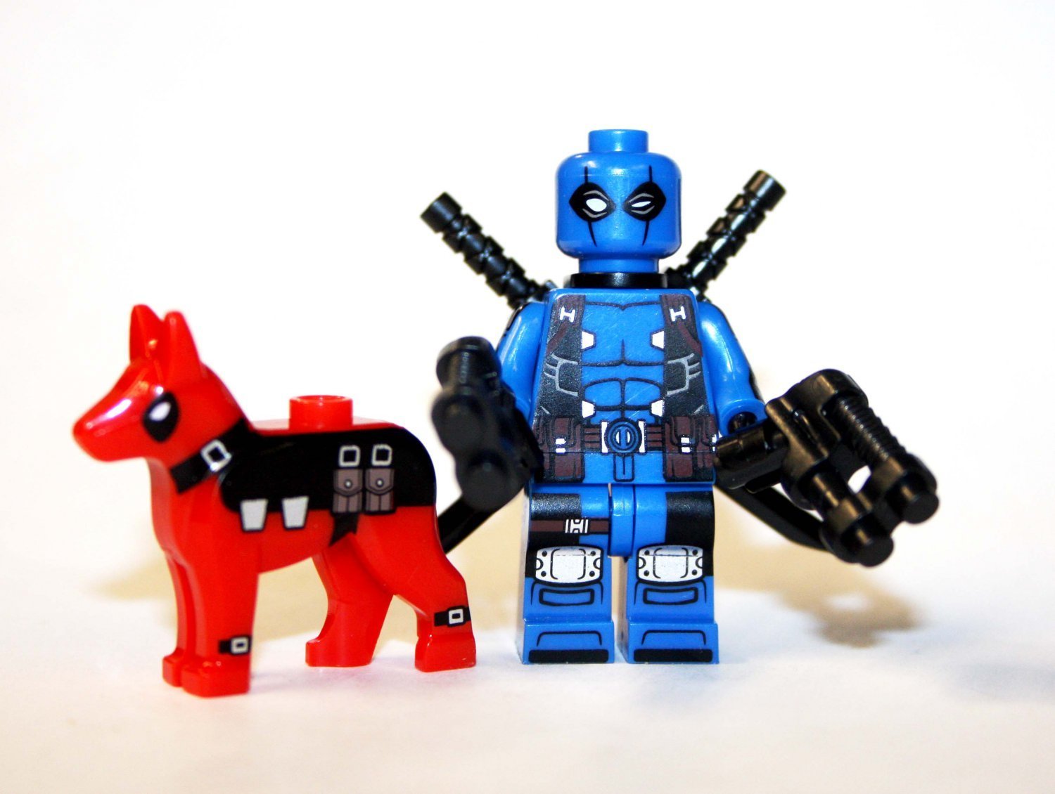 Deadpool Blue Marvel Minifigure Block Toys