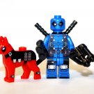 Deadpool Blue Marvel Minifigure Block Toys