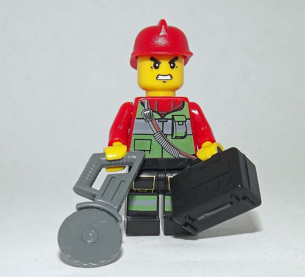 Fireman Fire Fighter Minifigure Block Toys