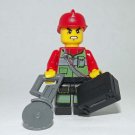 Fireman Fire Fighter Minifigure Block Toys