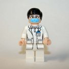 Male Doctor while Minifigure Block Toys