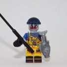 Zombie Fisherman Custom Minifigure Block Toys