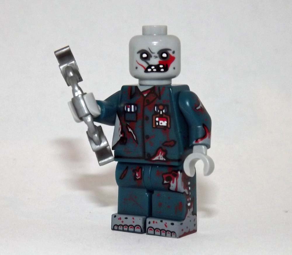 Zombie Prisoner Custom Minifigure Block Toys