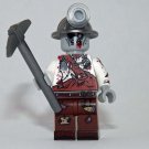Zombie Miner Custom Minifigure Block Toys