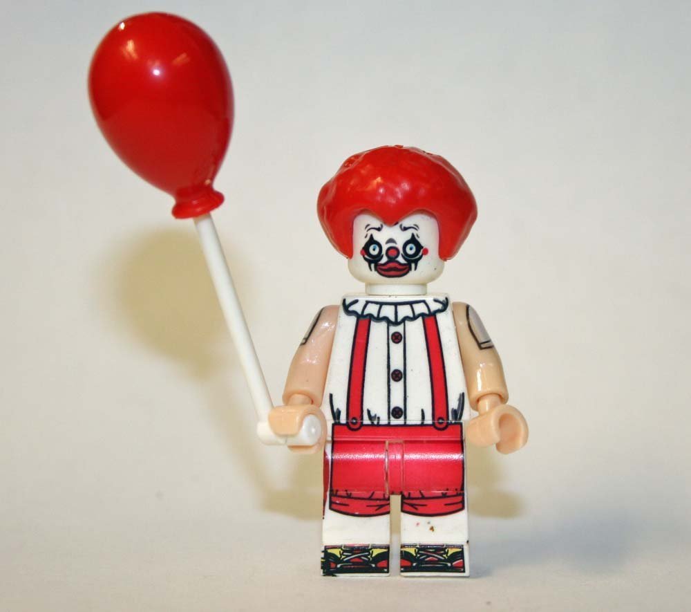 Sad Scary Clown Minifigure Block Toys