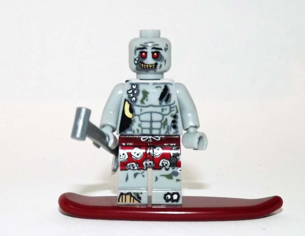 Surf Zombie Custom Minifigure Block Toys
