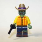 Zombie Cowboy Custom Minifigure Block Toys