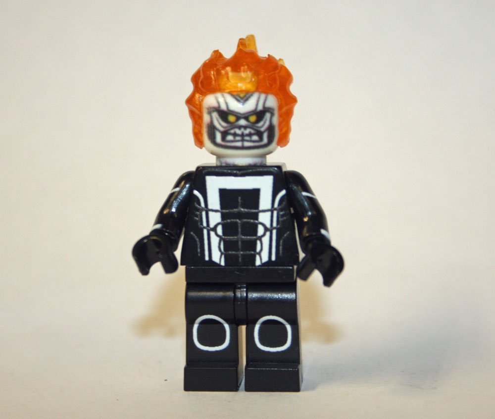 Flat Head Silver Minifigure Block Toys