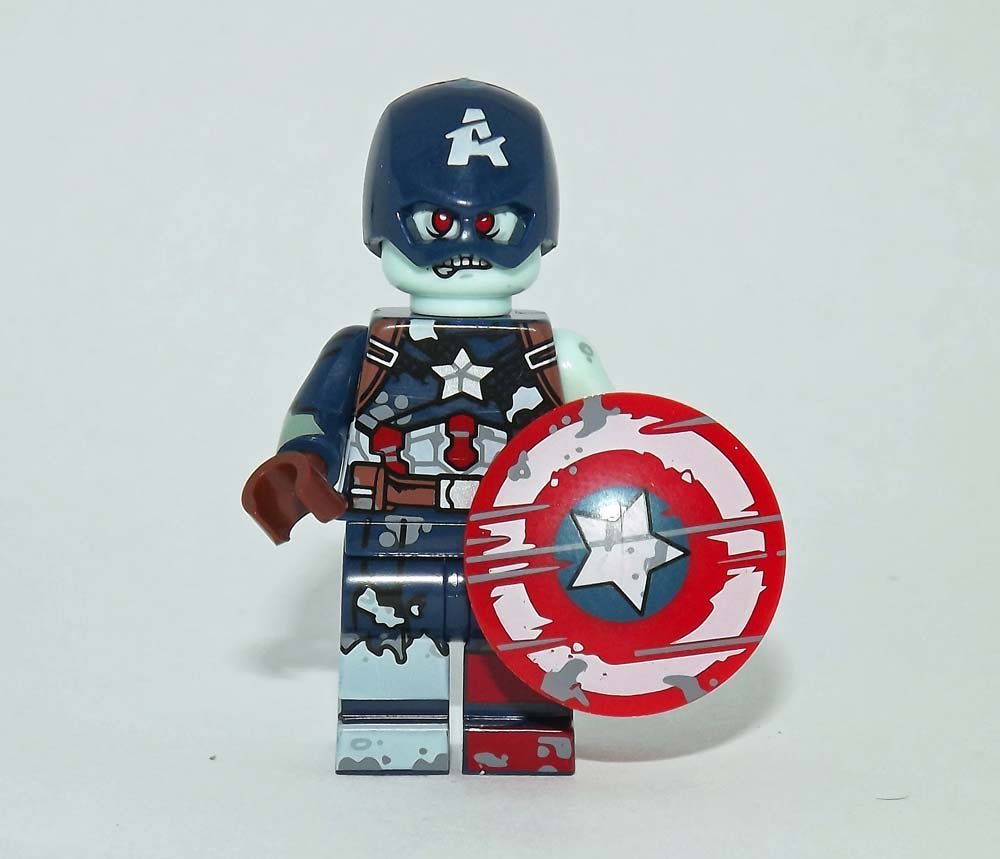 Captain America Zombie Minifigure Block Toys
