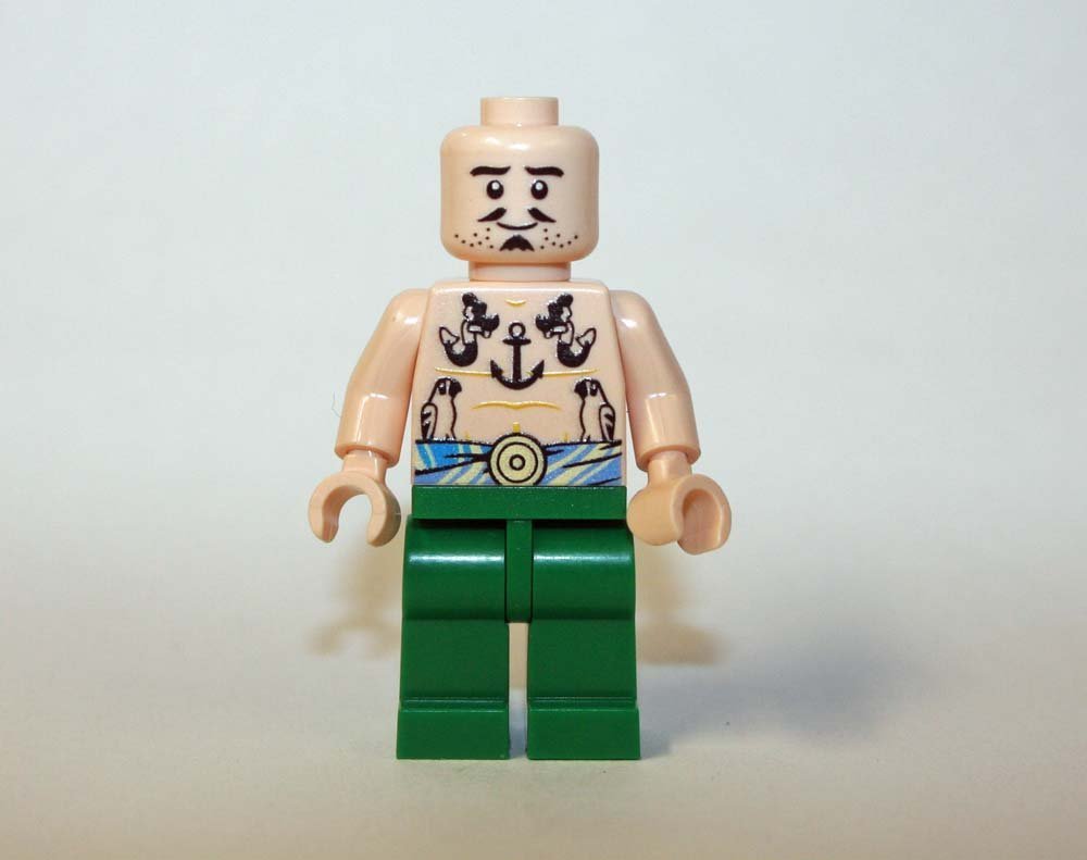 Tattooed Navy Sailor Minifigure Block Toys