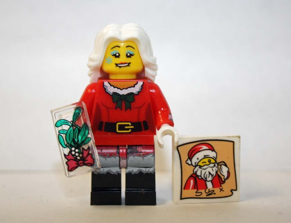 Christmas Lady Mrs Minifigure Block Toys