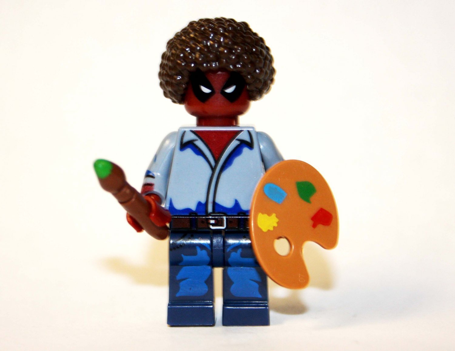 Bob Ross Deadpool Minifigure Block Toys