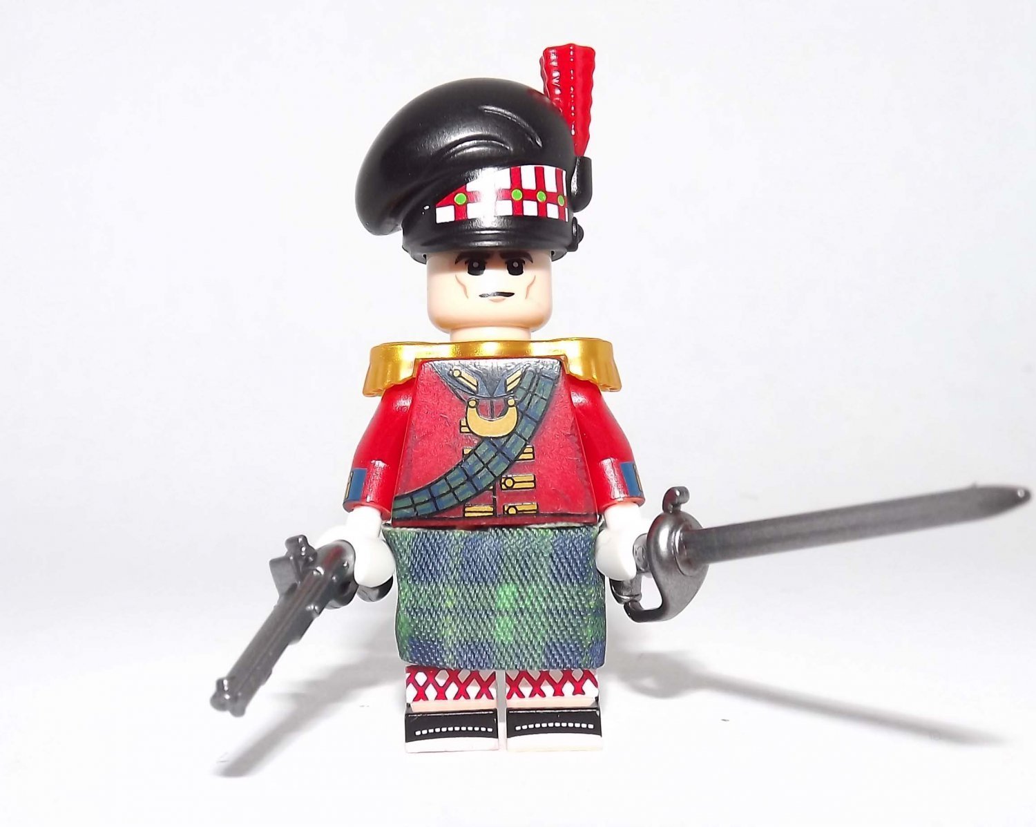 British Infantry officer Minifigure Block Toys