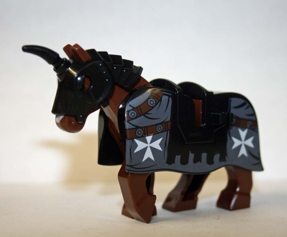 Brown Knight Horse Minifigure Block Toys