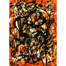 Jackson Pollock - Free Form - 40x50 Inch Rolled Canvas Art Print
