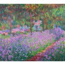 Artists Garden by Monet - 40x50 Inch Rolled Canvas Wall Art Print