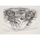 Asger Jorn - Untitled from 8 Lithografier - 40x50 Inch Rolled Canvas Wall Art Print