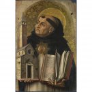 Carlo Crivelli - Saint Thomas Aquinas - 40x50 Inch Rolled Canvas Wall Art Print