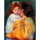Cassatt Mary - Maternal Kiss 1896 - 40x50 Inch Rolled Canvas Wall Art Print