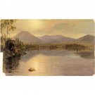 Church - Lake Katahdin Maine - 40x50 Inch Rolled Canvas Wall Art Print