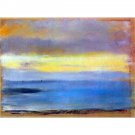 Coastal strip at sunset by Degas - 40x50 Inch Rolled Canvas Wall Art Print