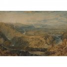 Crook of Lune, Looking towards Hornby Castle, 1816-18 - 40x50 Inch Rolled Canvas Wall Art Print