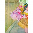 Dancers behind a backdrop by Degas - 40x50 Inch Rolled Canvas Wall Art Print