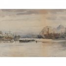 Dumbarton Rock, 1883 - 40x50 Inch Rolled Canvas Wall Art Print