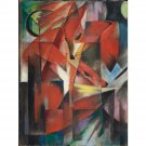 Franz Marc - The Foxes - 40x50 Inch Rolled Canvas Wall Art Print