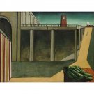 Giorgio de Chirico - Gare Montparnasse - 40x50 Inch Rolled Canvas Wall Art Print