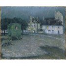 Gypsy Wagon in Moonlight, 1922 - 40x50 Inch Rolled Canvas Wall Art Print
